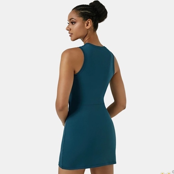 HALARA TIE UP FRONT CUT OUT MINI DRESS - Picture 2 of 9